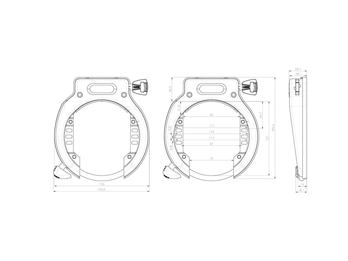 ABUS 4650XL Ringlock with BT3 T82 Battery Lock (Retainable)