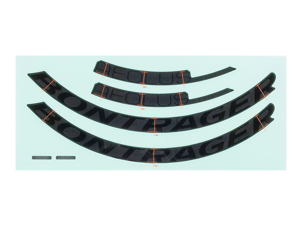 Bontrager Aeolus Elite 35mm Rim Decal Set