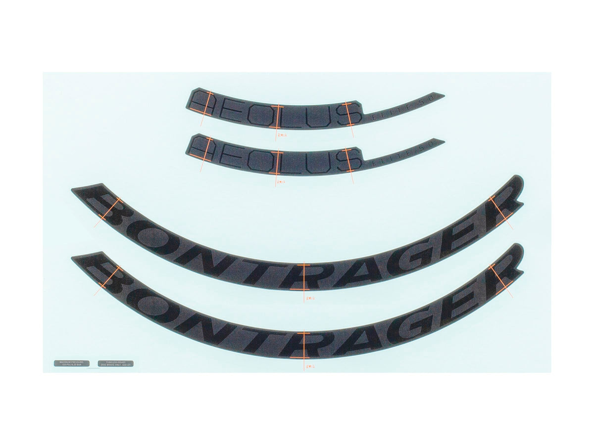 Bontrager Aeolus Elite 50mm Rim Decal Set