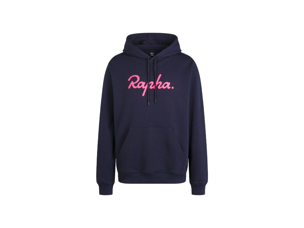 Felpa da uomo Rapha in cotone pesante con logo grande e cappuccio