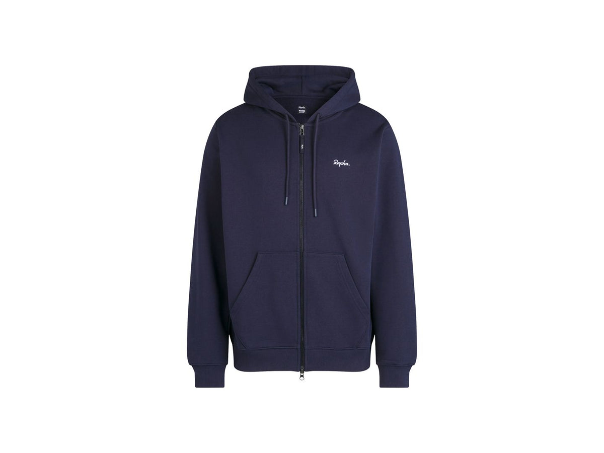 Felpa da uomo Rapha in cotone pesante con cappuccio e zip