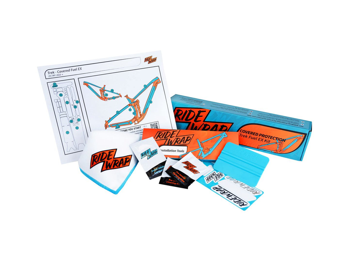 RideWrap Gloss Covered Frame Protection Kit designed to fit 2020-2021 Trek Fuel EX