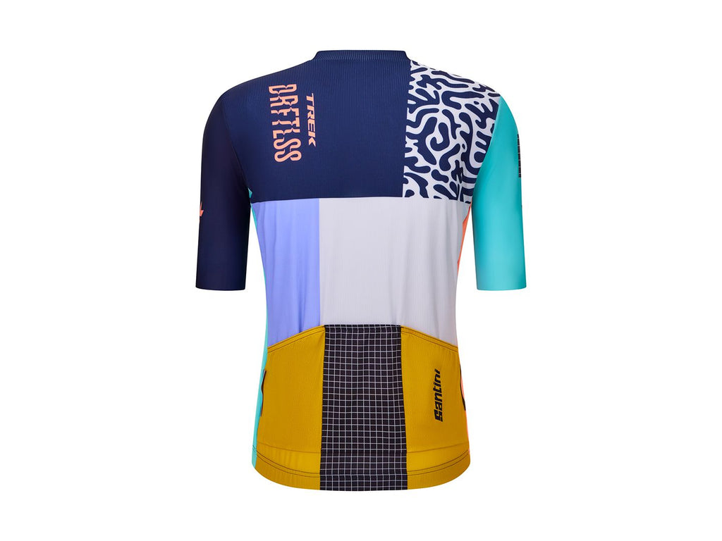 Maglia da ciclismo Trek Driftless Team Replica realizzata da Santini