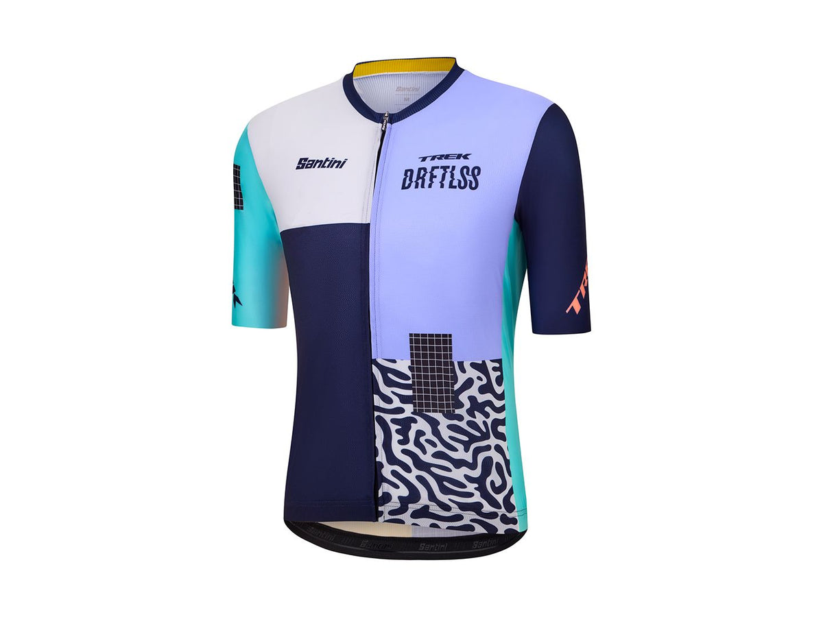 Maglia da ciclismo Trek Driftless Team Replica realizzata da Santini