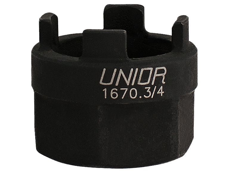 Unior Attrezzo per smontaggio ruote libere Suntour a 4 tacche