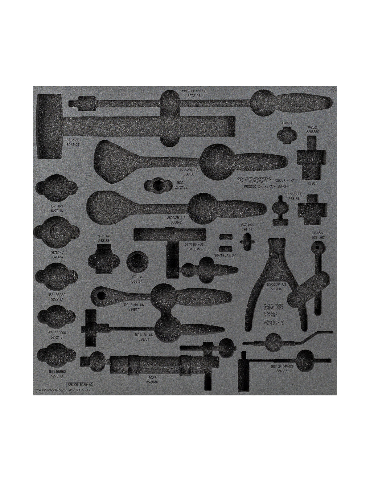 Unior Production Bench Drawer 1 Tool Tray