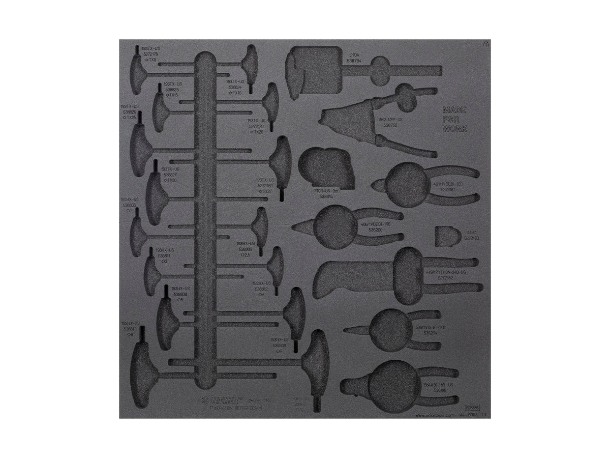 Unior Production Bench Drawer 4 Tool Tray