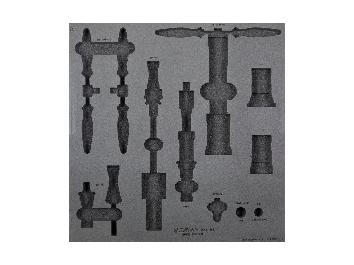 Unior Shared Bench Drawer - 3 Tool Tray