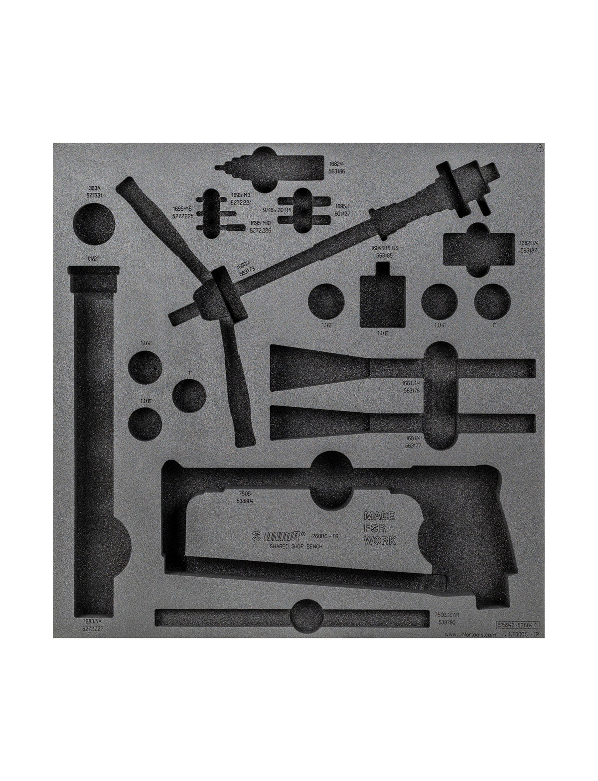 Unior Shared Bench Drawer 1 Tool Tray