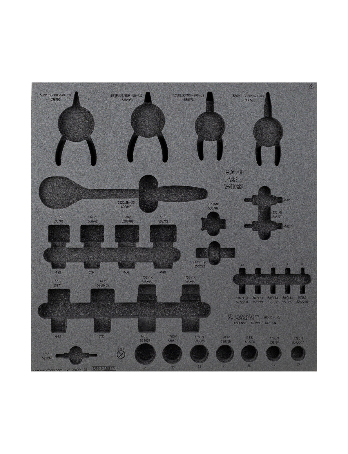 Unior Suspension Bench Drawer - 3 Tool Tray